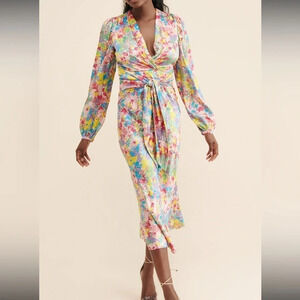 Ronny Kobo floral mia silk dress